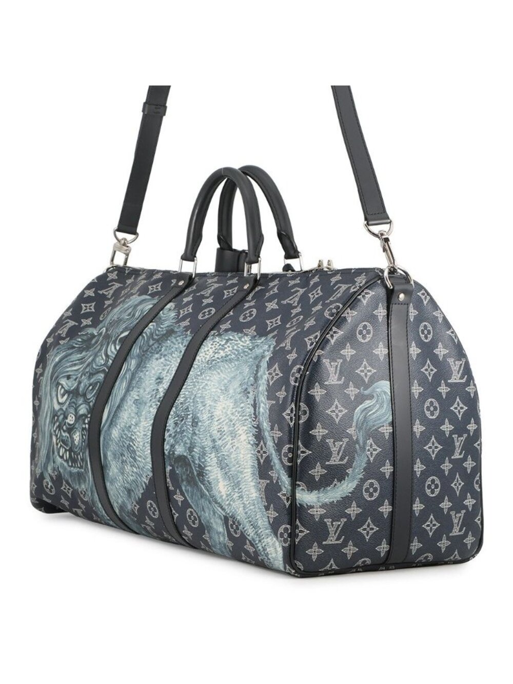 Louis Vuitton Boston Bag Monogram Savannah Keepall Bandouliere 55 2-Way Chapman - Picture 2 of 10